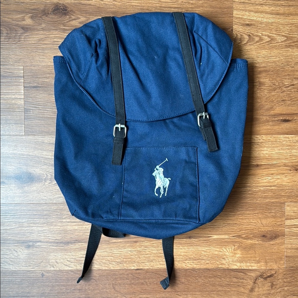 Polo by Ralph Lauren Blue Backpack with Adjustable Straps